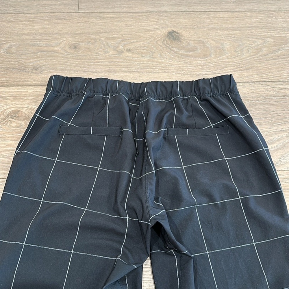 ALBION Black Windowpane Jetsetter Nylon Lightweight Jogger Pant Sz Small Petite - Picture 6 of 14